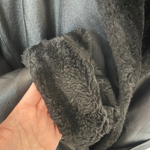 Wilsons Leather Black Belted Jacket - Picture 4 of 5